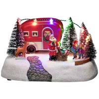 Konstsmide 4238-000 LED-decor Caravan met kerstman Meerkleurig LED Bont