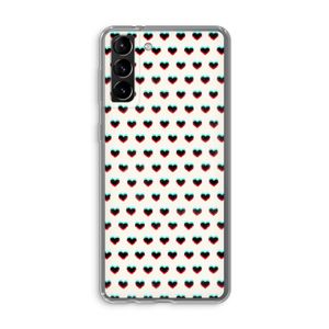 Hartjes: Samsung Galaxy S21 Plus Transparant Hoesje