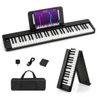 Digitale Piano met 61 Toetsen Elektrische Piano met Bluetooth Muziekstandaard E-Pianotoetsenbord voor Kinderen en Volwassenen