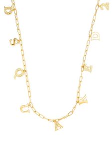 DSQUARED2 collier à breloques logo ornées de cristaux