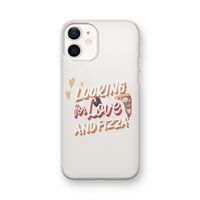 Pizza is the answer: iPhone 12 mini Transparant Hoesje