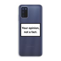 Your opinion: Samsung Galaxy A03s Transparant Hoesje