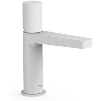 Wastafelkraan Tres Project | Opbouw | Mengkraan | Standaard model | 1-knop | Rond | Wit mat