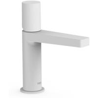 Wastafelkraan Tres Project | Opbouw | Mengkraan | Standaard model | 1-knop | Rond | Wit mat