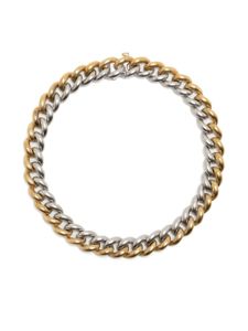 SHAY bracelet en or jaune et blanc bicolore 18ct médium - Argent