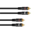 OMNITRONIC RCA Cable 2x2 0.9m