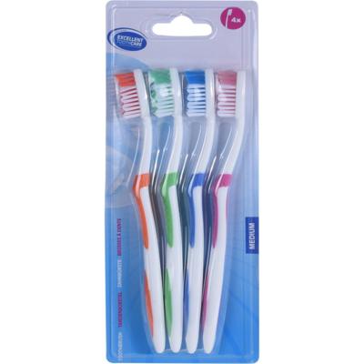 Excellent Care Excellent toothcare tandenborstels 4 stuks