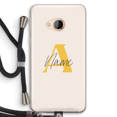 Amber Script: HTC U Play Transparant Hoesje met koord