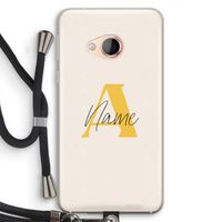 Amber Script: HTC U Play Transparant Hoesje met koord