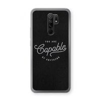 Capable: Xiaomi Redmi 9 Transparant Hoesje Capable: Xiaomi Redmi 9 Transparant Hoesje