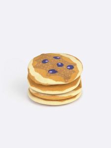 EatMySocks Todd’s Pancakes Unisex Beige, Blauw, Oranje 1 paar/paren