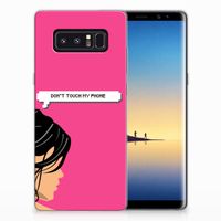 Samsung Galaxy Note 8 Silicone-hoesje Woman Don't Touch My Phone