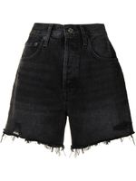 AGOLDE short en jean à effet usé - Gris