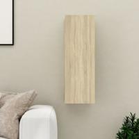Tv-meubel 30,5x30x90 cm bewerkt hout sonoma eikenkleurig