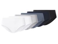 esmara Set van 6 dames hipsters (Zwart/marineblauw/blauw/wit, M (40/42))