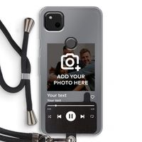 Music Player: Pixel 4a Transparant Hoesje met koord