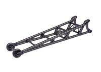 Wheelie bar, black (assembled)/ wheelie bar mount (TRX-9460)