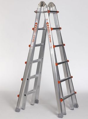 Waku Professionele telescopische vouwladder 4x6 treden Waku - 1413800103