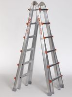Waku Professionele telescopische vouwladder 4x6 treden Waku - 1413800103
