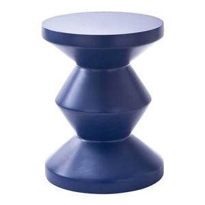 POLSPOTTEN Zig Zag Bijzettafel - Donkerblauw - Mat