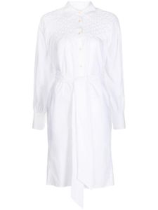 Merlette robe Crescent à taille nouée - Blanc