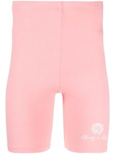 Sporty & Rich short de cyclisme à logo imprimé - Rose