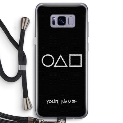 Squid Game: Samsung Galaxy S8 Transparant Hoesje met koord