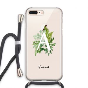 Green Brush: iPhone 7 PLUS Transparant Hoesje met koord