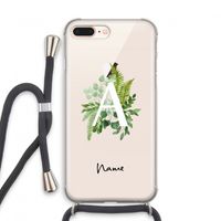 Green Brush: iPhone 7 PLUS Transparant Hoesje met koord