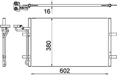 Condensor, airconditioning AC725000S