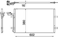 Condensor, airconditioning AC725000S