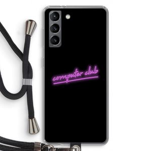 Vice Black: Samsung Galaxy S21 Transparant Hoesje met koord