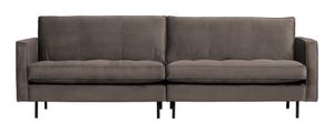 WOOOD Bank 'Rodeo' 3-zits, Velvet, kleur Taupe