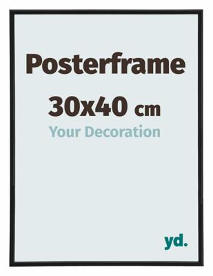Posterlijst 30x40cm Zwart Mat Kunststof Paris