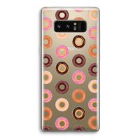 Donuts: Samsung Galaxy Note 8 Transparant Hoesje