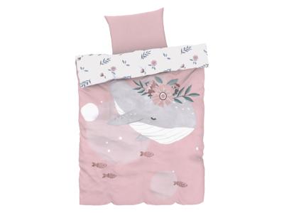 LIVARNO home Baby dekbedovertrek 60 x 120 cm (Walvis)
