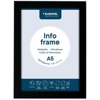 Europel zelfklevend kader ft A5, zwart, pak van 2 stuks