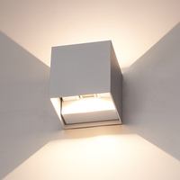 HOFTRONIC™ Set van 6 Dimbare LED Wandlamp Kansas grijs 7 Watt 3000K Up & Down light IP54