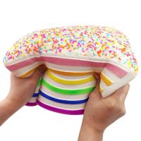 Jumbo Rainbow driehoek cake squeeze Toy Slow Rising stress Relif speelgoed voor kinderen