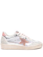 Golden Goose baskets Ballstar en cuir - Argent - thumbnail