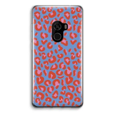 Leopard blue: Xiaomi Mi Mix 2 Transparant Hoesje