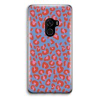 Leopard blue: Xiaomi Mi Mix 2 Transparant Hoesje