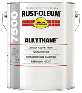 rust-oleum 7500 alkythane mat zwart 5 ltr