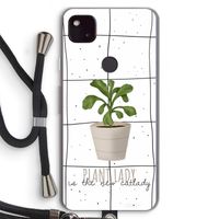 Kamerplant op vensterruit: Pixel 4a 5G Transparant Hoesje met koord