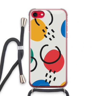 Illustratieve pop 3: iPhone SE 2020 Transparant Hoesje met koord