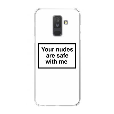 Safe with me: Samsung Galaxy A6 Plus (2018) Transparant Hoesje