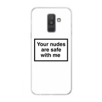 Safe with me: Samsung Galaxy A6 Plus (2018) Transparant Hoesje
