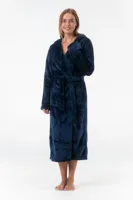 Gaubert lange dames badjas fleece - Capuchon - Warme winter ochtendjas - Badjassen dames - Copy - Copy