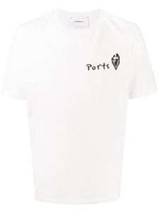 Ports V t-shirt à logo imprimé - Blanc