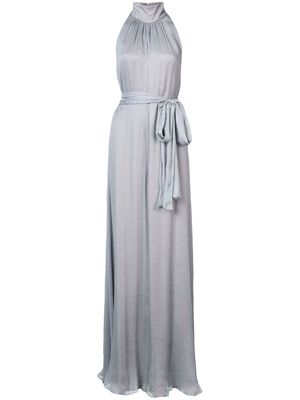 VOZ robe longue à col cheminée - Gris